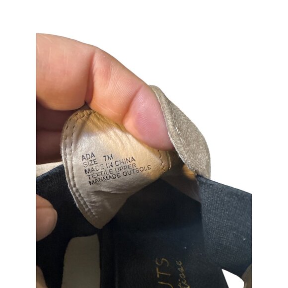 Coconuts By Matisse Womens Beige Suede Platform Wedge Sandals Size 7M - Picture 5 of 7